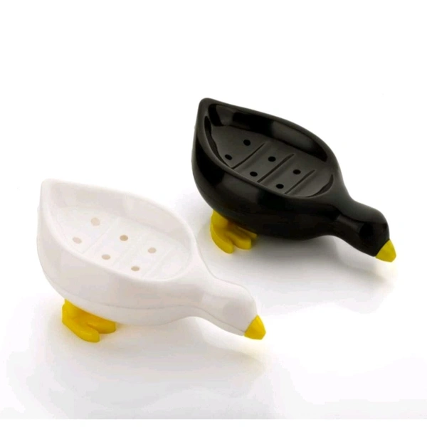 Cute Duck Shaped Soap Holder With Easy Dispenser