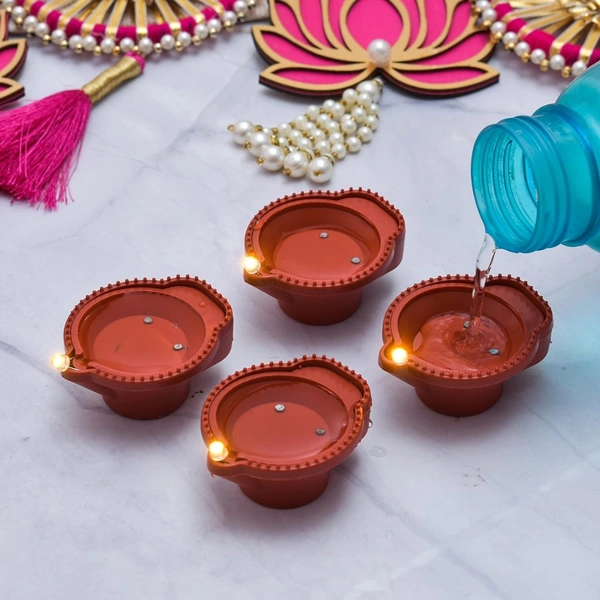 Diwali Water Sensor Diya (Pack Of 12)