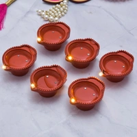 Diwali Water Sensor Diya (Pack Of 12)