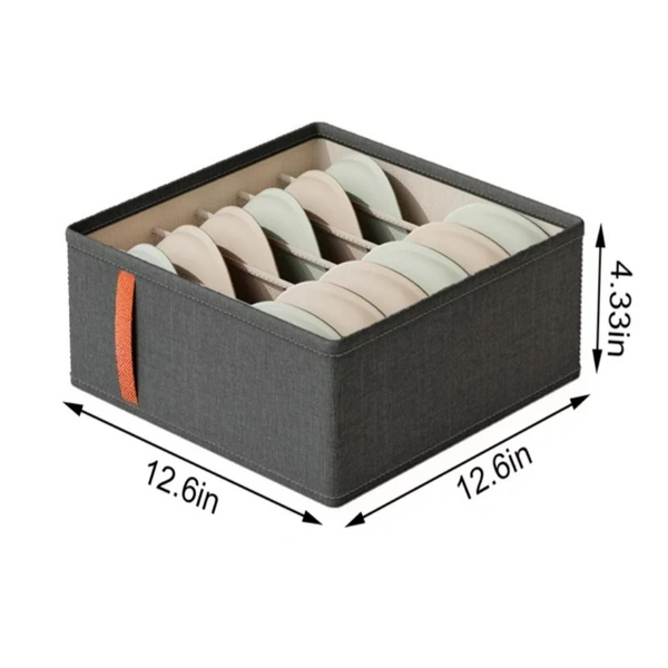 Foldable Big Sized 6 Divisional Saree And Inner Organizing Storage Box
