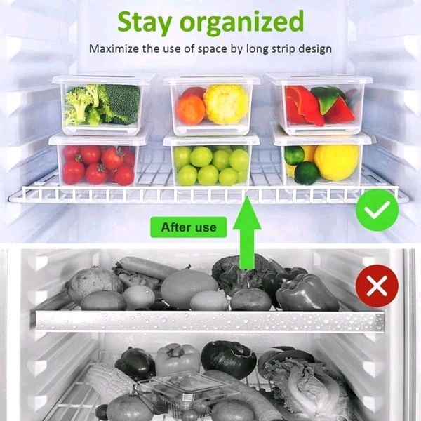 Fridge Space Saving Vegetables, Fruits And Fish Storage Organiser