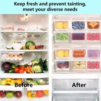 Fridge Space Saving Vegetables, Fruits And Fish Storage Organiser