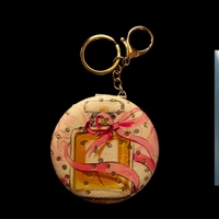 Girl's Favorite Pocket Friendly Cute Foldable Mirror With Keychain Attachment