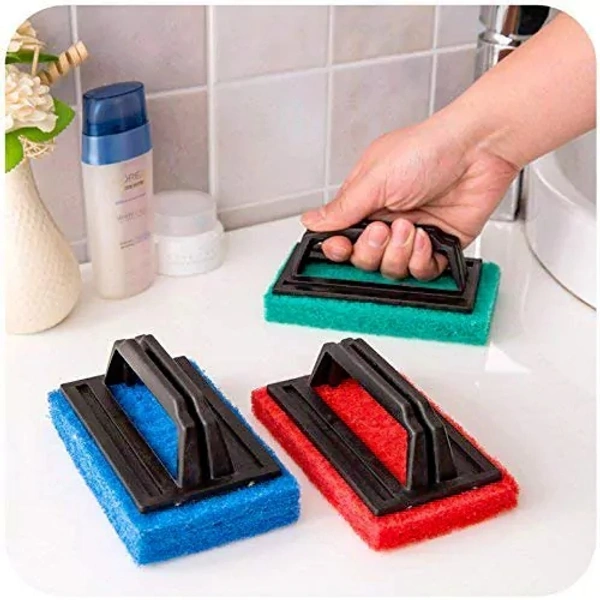 HANDLE SCRUBBER BRUSH FOR CLEANING TILES AND MULTI-PURPOSE