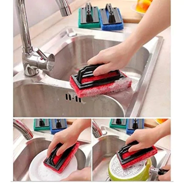 HANDLE SCRUBBER BRUSH FOR CLEANING TILES AND MULTI-PURPOSE