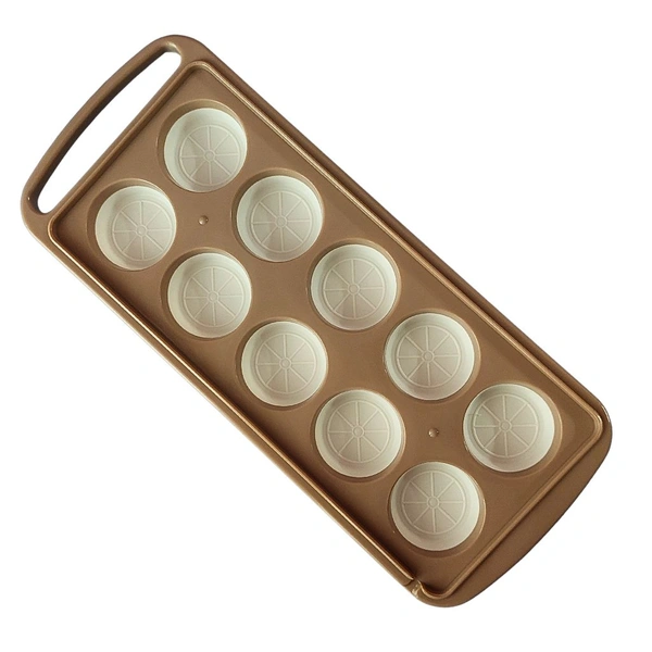High Quality Ice Tray With Circle Designed Silicone Divisions For Easy Ice Cube Removal