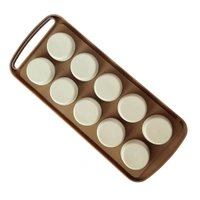 High Quality Ice Tray With Circle Designed Silicone Divisions For Easy Ice Cube Removal