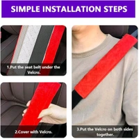 High Quality Leather Finished Cushion Car Seat Belt Confort Pad