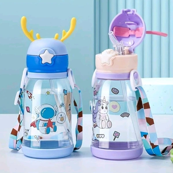 Kid's Favourite Cute Cartoon High Quality Water Bottles (600ml)