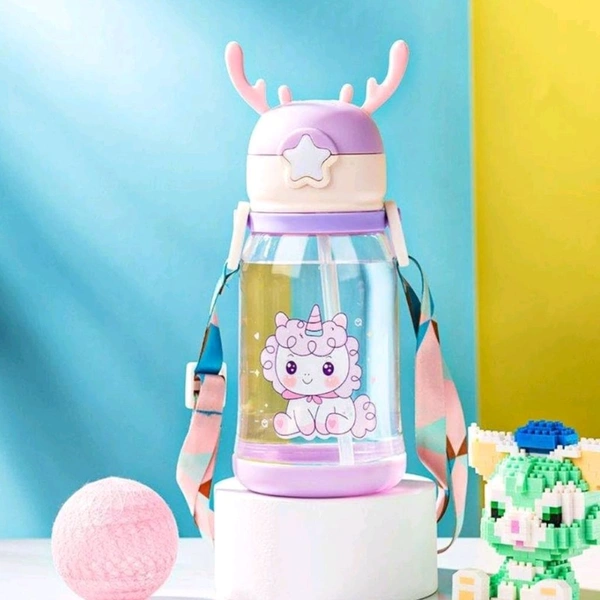 Kid's Favourite Cute Cartoon High Quality Water Bottles (600ml)