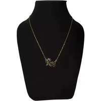 King & Queen Couple Chains Gold With Silver ( Pack Of 2 )