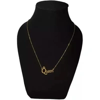 King & Queen Couple Chains Gold With Silver ( Pack Of 2 )