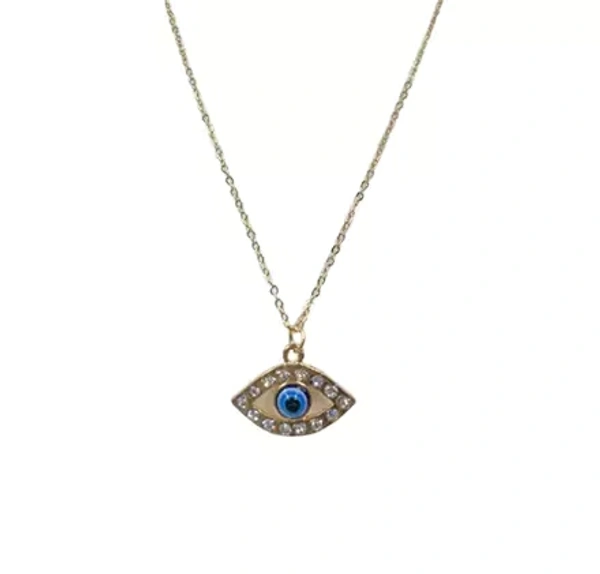 Leaf Shaped Evil Eye Chain