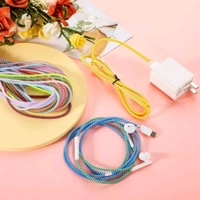 Long Colorful Mobile Earphone Charging And Data Cable Protecting Spring Cable
