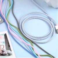 Long Colorful Mobile Earphone Charging And Data Cable Protecting Spring Cable