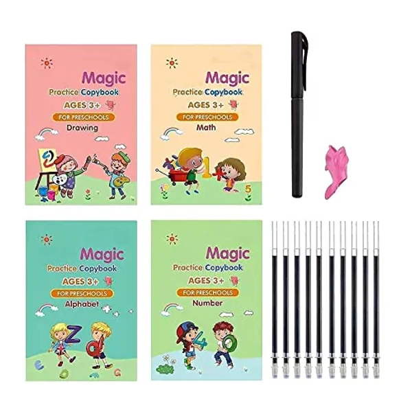 MAGIC COPY BOOKS FOR KIDS ( 4 BOOKS )