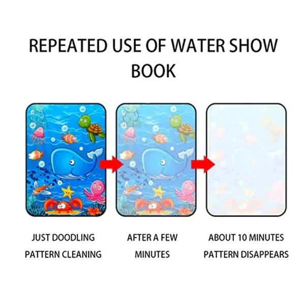 MAGIC WATER QUICK DRY COLOURING BOOK WITH MAGIC PEN FOR KIDS