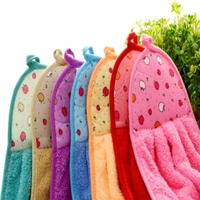 Microfiber Cute Hand Towel With Hanging Support For Kitchen And Multipurpose