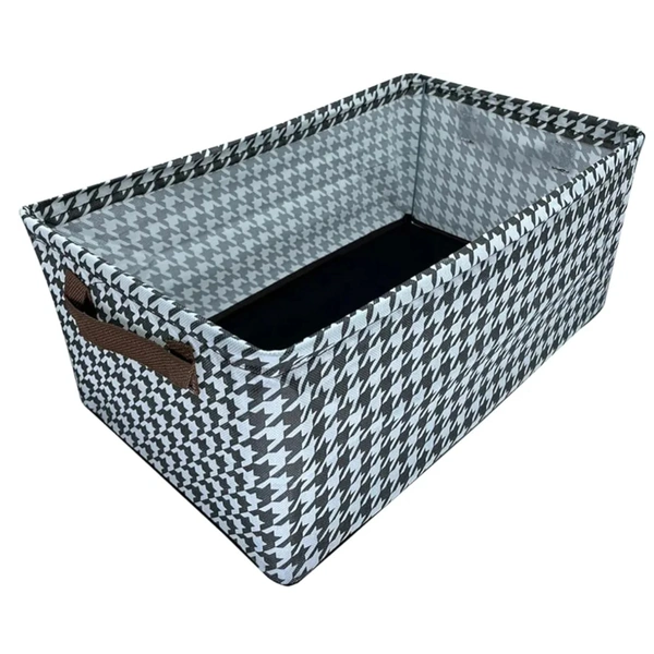 Multicolored Foldable Cloth Organizing Storage Box With Steel Frame
