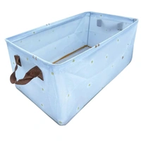 Multicolored Foldable Cloth Organizing Storage Box With Steel Frame