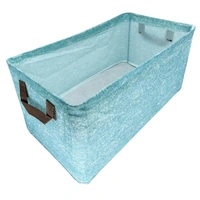 Multicolored Foldable Cloth Organizing Storage Box With Steel Frame