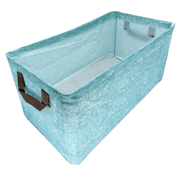 Multicolored Foldable Cloth Organizing Storage Box With Steel Frame