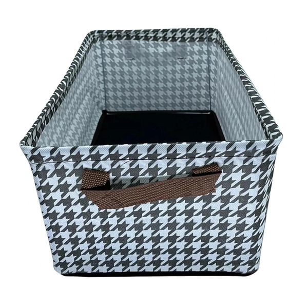 Multicolored Foldable Cloth Organizing Storage Box With Steel Frame