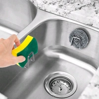 Multipurpose Adhesive Metal Sponge Holder Hook