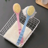 Premium 2 in 1 Long Handle Loofah With Soft Brush