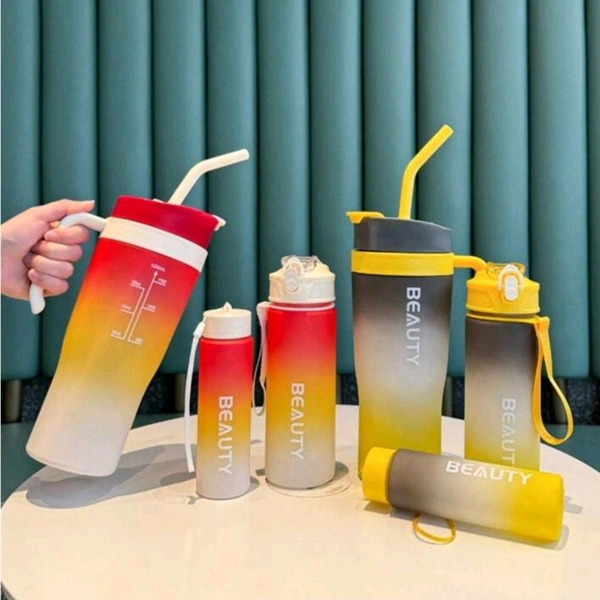 Premium 3 in 1 Beauty Water Bottles With Handle