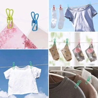 Premium High Quality Metal Clothesline Clips With Non Rustable Layer (Pack Of 10 )