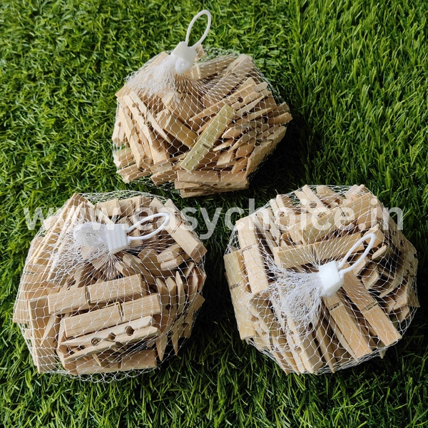 Premium High Quality Wooden Cloth Drying Clips (50pcs)