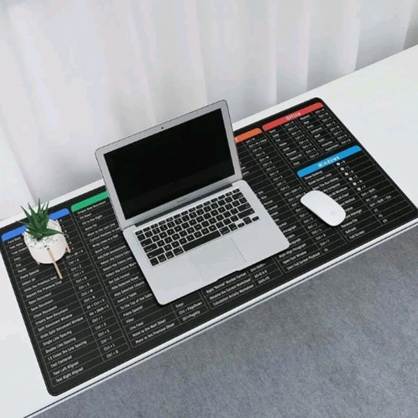 Premium Keyboard Shortcuts Antislip Mouse Desk Mat