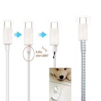 Premium Shining Mobile Earphone Charging And Data Cable Protecting Spring Cable (Shining Multicolor)