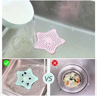 Premium Silicone Star Sink Stainer (Pack Of 3)