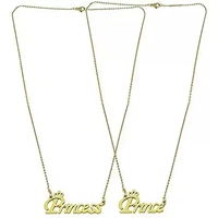 Prince & Princess Chains Gold With Silver ( Pack Of 2 )
