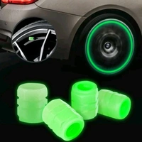 Reflective Radium Tyre Wheel Air Valve Caps (4pcs)