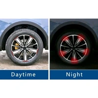 Reflective Tyre Stickers For Car And Bike (RED 20Pcs)