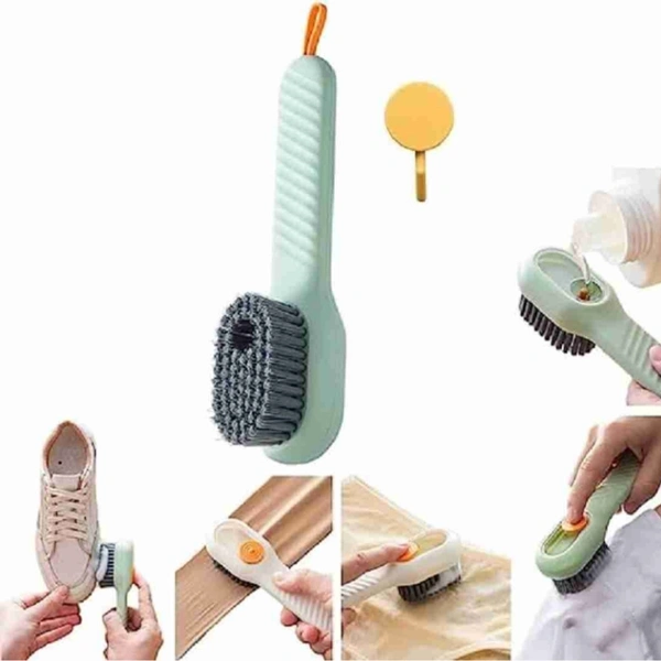 Shoe Cleaning Brush With Liquid Dispenser