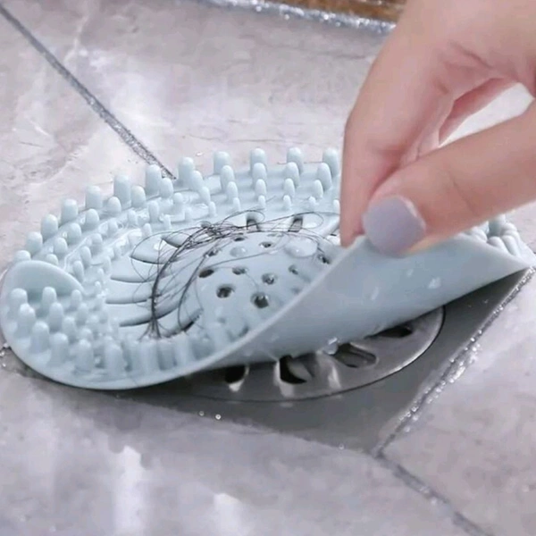 Silicone Hair Stopper Shower Drain Cover for Bathroom, Basin And Sink