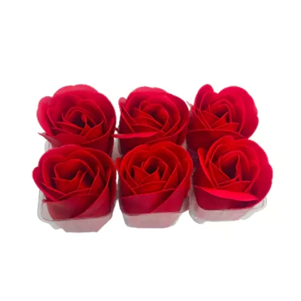 Valentine Gift Set ( 6 Flowers, Cute Doll)
