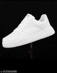 Catalog Name:*Elegant Men Sneakers*Material: Polyurethane / Syntethic Leather / CanvasSole Material: RubberPattern: SolidFastening & Back Detail: Lace-UpNet Quantity (N): 1Sizes: IND-6, IND-7, IND-8, IND-9, IND-10Dispatch: 2 Days*Proof of Safe Delivery! Click to know on Safety Standards of Delivery Partners- https://ltl.sh/y_nZrAV3 - White, 9