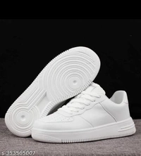 Catalog Name:*Elegant Men Sneakers*Material: Polyurethane / Syntethic Leather / CanvasSole Material: RubberPattern: SolidFastening & Back Detail: Lace-UpNet Quantity (N): 1Sizes: IND-6, IND-7, IND-8, IND-9, IND-10Dispatch: 2 Days*Proof of Safe Delivery! Click to know on Safety Standards of Delivery Partners- https://ltl.sh/y_nZrAV3 - White, 9