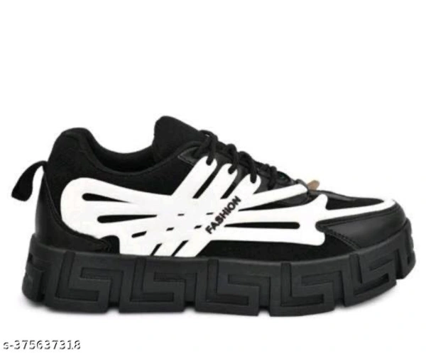 Catalog Name:*Cutiepie Men Sneakers*Material: LycraSole Material: EVAPattern: SolidFastening & Back Detail: Lace-UpNet Quantity (N): 1Sizes: IND-6, IND-7, IND-8, IND-9, IND-10Dispatch: 2 Days*Proof of Safe Delivery! Click to know on Safety Standards of Delivery Partners- https://ltl.sh/y_nZrAV3 - Black, 6
