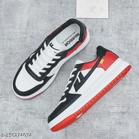 Checkout this latest SneakersProduct Name: *Casual Sneakers Outdoor Shoes For Boys And Men Sneakers For Men  (Red)*Material: SyntheticSole Material: RubberPattern: PrintedFastening & Back Detail: Lace-UpNet Quantity (N): 1Roamra Shoes Are Designed To Keeping In Mind Durability As Well As Trends, The Most Stylish Range Of Shoes. They Are Exclusively Designed To Match The Latest Tren - Red, 6