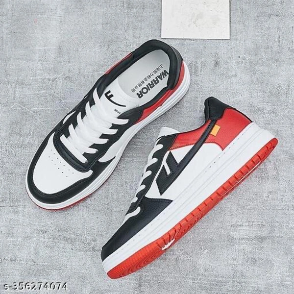 Checkout this latest SneakersProduct Name: *Casual Sneakers Outdoor Shoes For Boys And Men Sneakers For Men  (Red)*Material: SyntheticSole Material: RubberPattern: PrintedFastening & Back Detail: Lace-UpNet Quantity (N): 1Roamra Shoes Are Designed To Keeping In Mind Durability As Well As Trends, The Most Stylish Range Of Shoes. They Are Exclusively Designed To Match The Latest Tren - Red, 6