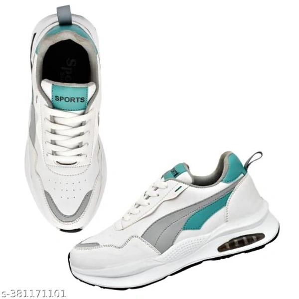 Checkout this latest SneakersProduct Name: *KUIQ Lightweight, Comfort, Summer, Trendy, Walking, Outdoor, Stylish, Training Sneakers For Men's And Boys*Material: Syntethic LeatherSole Material: RubberPattern: PrintedFastening & Back Detail: Lace-UpNet Quantity (N): 1Good quality and durable Shoe for you. This is made of very fine quality material. This is very trendy and stylish. Th - White, 7