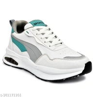 Checkout this latest SneakersProduct Name: *KUIQ Lightweight, Comfort, Summer, Trendy, Walking, Outdoor, Stylish, Training Sneakers For Men's And Boys*Material: Syntethic LeatherSole Material: RubberPattern: PrintedFastening & Back Detail: Lace-UpNet Quantity (N): 1Good quality and durable Shoe for you. This is made of very fine quality material. This is very trendy and stylish. Th - White, 7