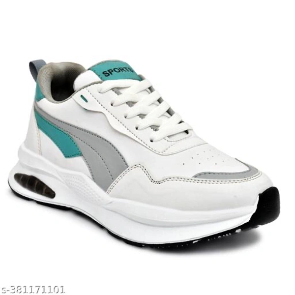 Checkout this latest SneakersProduct Name: *KUIQ Lightweight, Comfort, Summer, Trendy, Walking, Outdoor, Stylish, Training Sneakers For Men's And Boys*Material: Syntethic LeatherSole Material: RubberPattern: PrintedFastening & Back Detail: Lace-UpNet Quantity (N): 1Good quality and durable Shoe for you. This is made of very fine quality material. This is very trendy and stylish. Th - White, 7