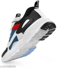 Catalog Name:*Attractive Men Sneakers*Material: SuedeSole Material: PVCPattern: PerforationsFastening & Back Detail: Lace-UpNet Quantity (N): 1Sizes: IND-6, IND-7, IND-8, IND-9, IND-10Dispatch: 1 Day*Proof of Safe Delivery! Click to know on Safety Standards of Delivery Partners- https://ltl.sh/y_nZrAV3 - White, 6